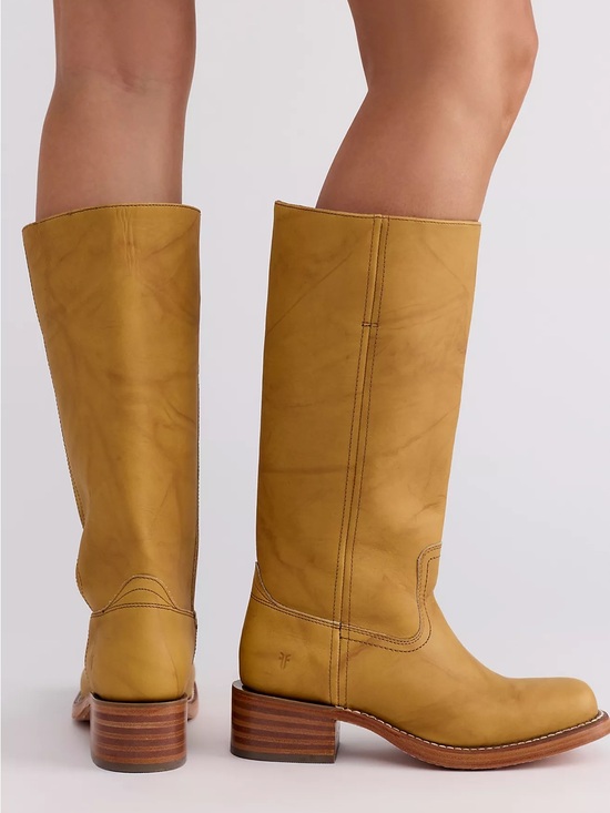 Frye Shoes - New Frye Campus 14L Boots Banana Yellow